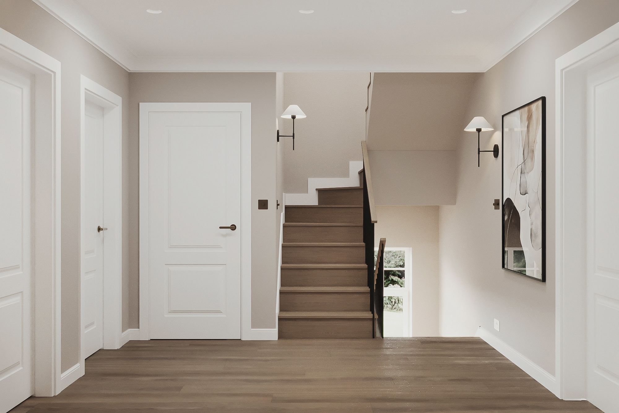 Pomona Grove entrance hallway CGI