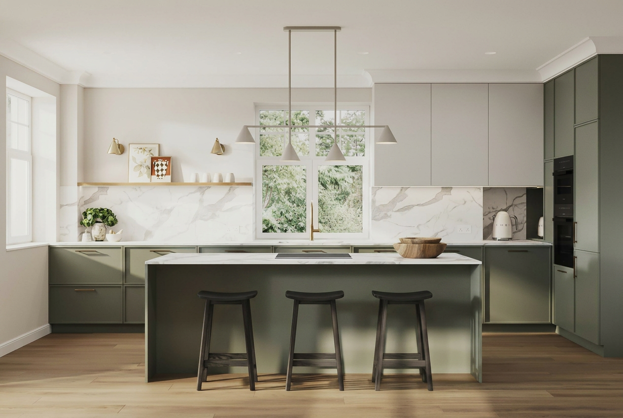 Pomona Grove kitchen CGI