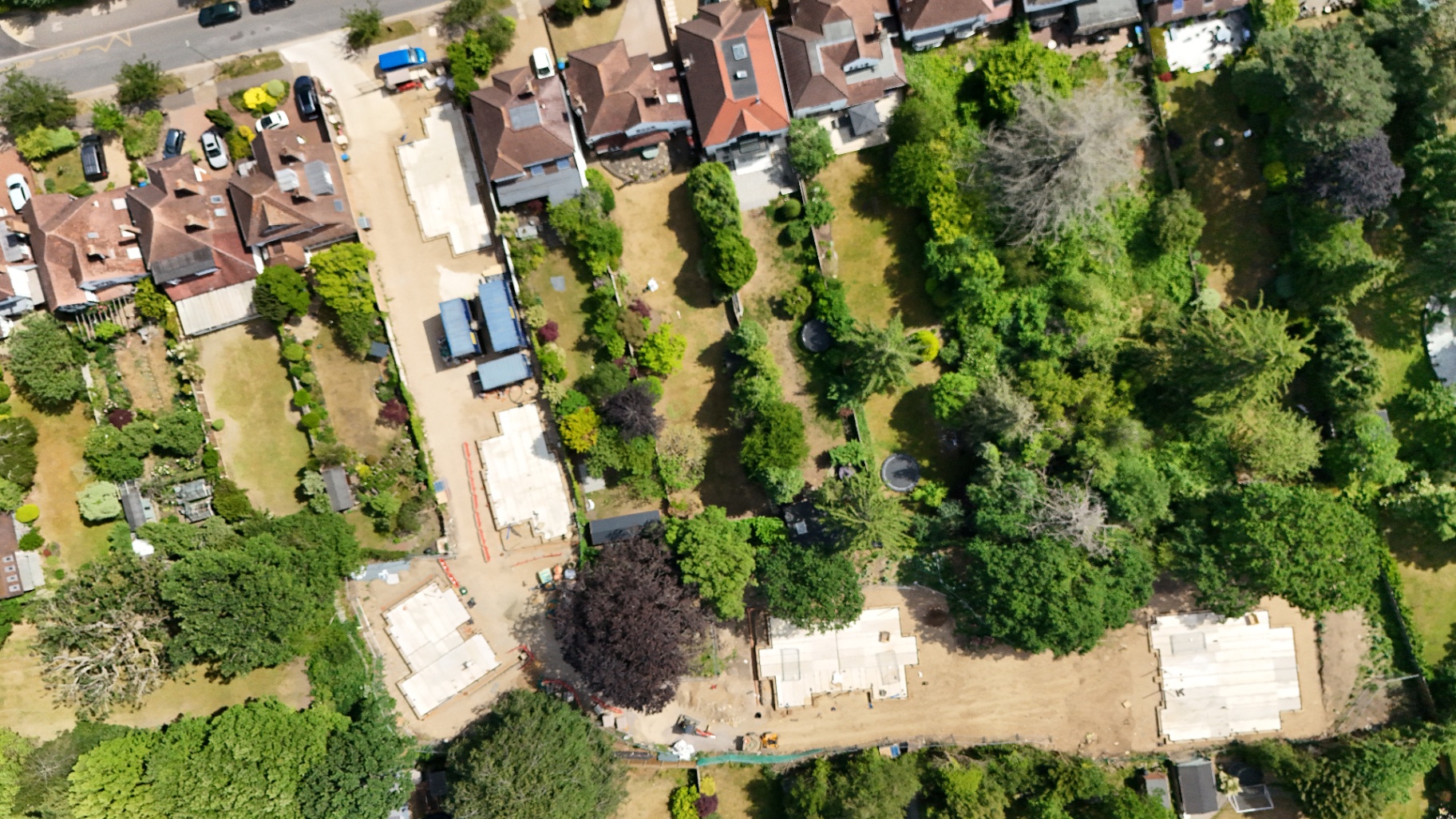 Pomona Grove site context, aerial survey